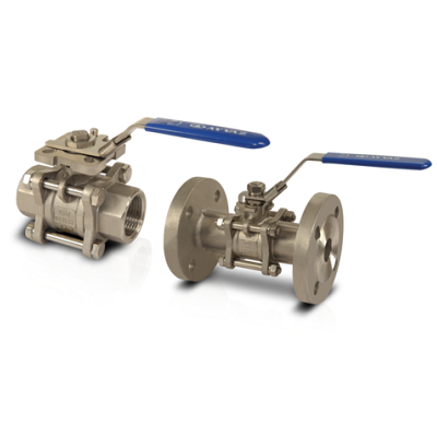 شیرهای توپی سه تیکه